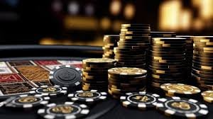 Meja permainan live casino dengan dealer profesional dalam suasana kasino Virtual